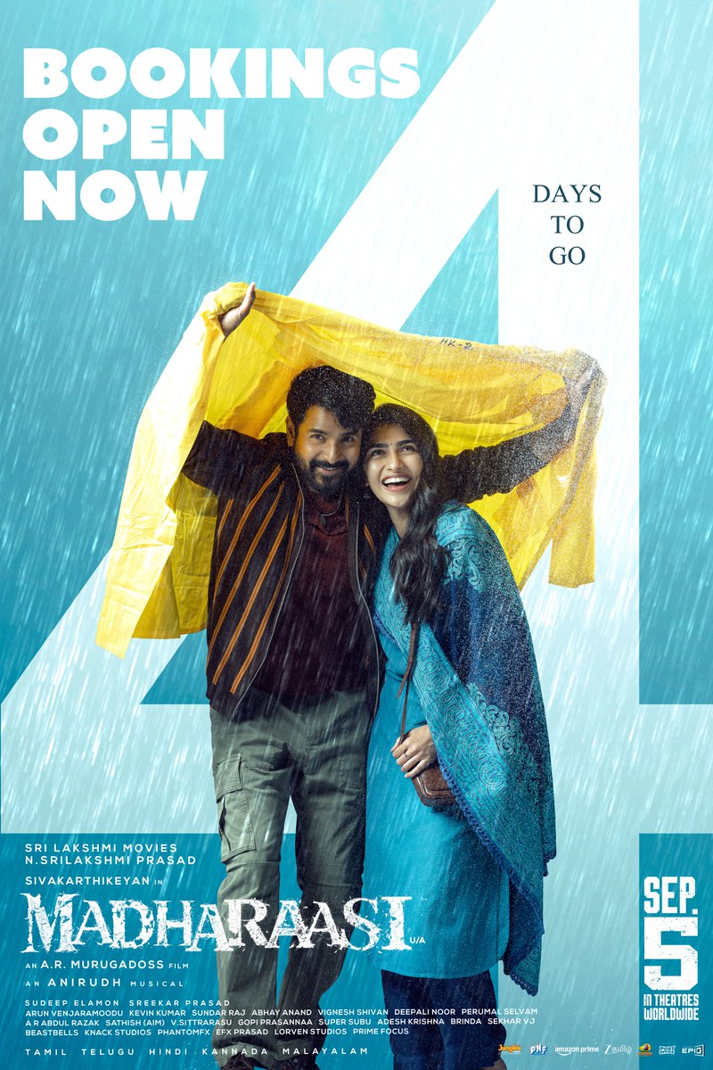 Sri Lakshmi Movies (@srilakshmimovie) on Twitter photo 4 DAYS TO GO for #Madharaasi ❤🔥
Action, love, drama and emotions at their best 💥💥
Bookings now open!
🔗 link.district.in/DSTRKT/dmovies…
#Madharaasi grand release worldwide on September 5th.
#DilMadharaasi
#MadharaasiFromSep5
<a href="/SriLakshmiMovie/">Sri Lakshmi Movies</a> <a href="/Siva_Kartikeyan/">Sivakarthikeyan</a> <a href="/ARMurugadoss/">A.R.Murugadoss</a> 4 DAYS TO GO for #Madharaasi ❤🔥
Action, love, drama and emotions at their best 💥💥
Bookings now open!
🔗 link.district.in/DSTRKT/dmovies…
#Madharaasi grand release worldwide on September 5th.
#DilMadharaasi
#MadharaasiFromSep5
<a href="/SriLakshmiMovie/">Sri Lakshmi Movies</a> <a href="/Siva_Kartikeyan/">Sivakarthikeyan</a> <a href="/ARMurugadoss/">A.R.Murugadoss</a>
