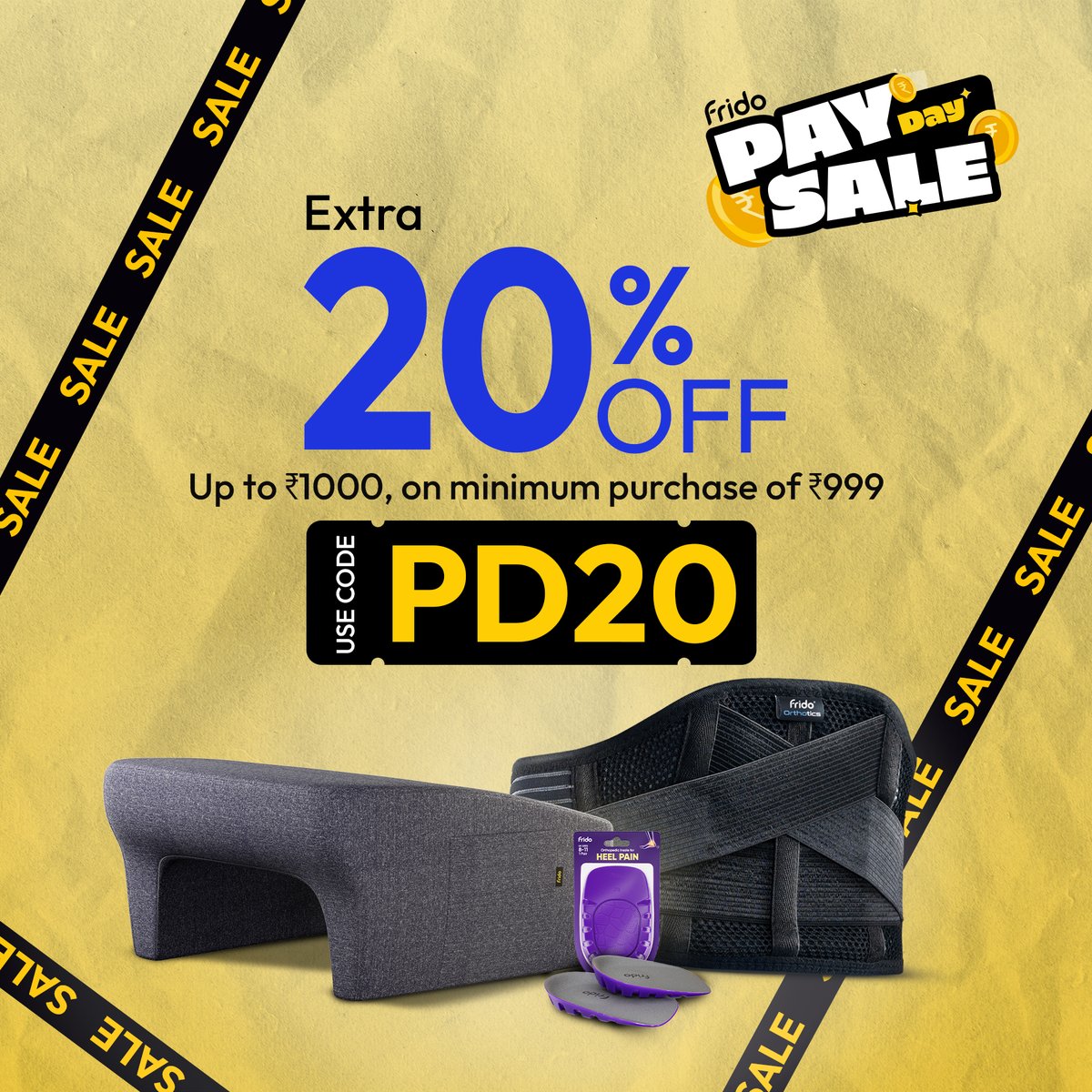 Your HR won’t fix your posture. But we definitely will.

Use code PD20 or just visit link.myfrido.com/9f2276 to get EXTRA 20% OFF on your favourite Frido products today!