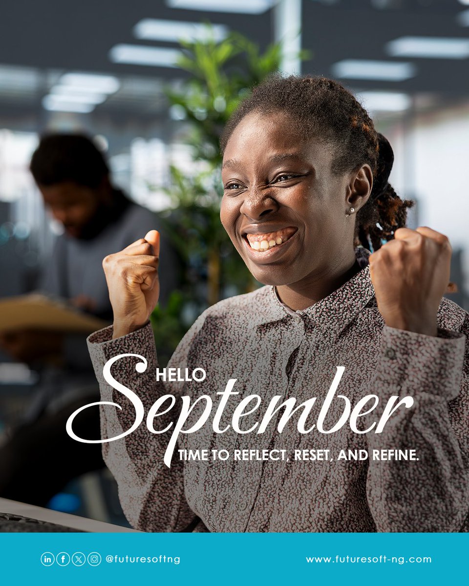 futuresoftng's tweet image. September!
Welcome to a new month, a new chance to reflect on Q3. What worked? What didn’t? What can be improved?

Q4 is near, and it’s time to refine, reset &amp;amp; push for stronger growth. How are you preparing?

#FutureSoft #DigitalStrategy #Q3Review #Q4Preparation #WebSecurity