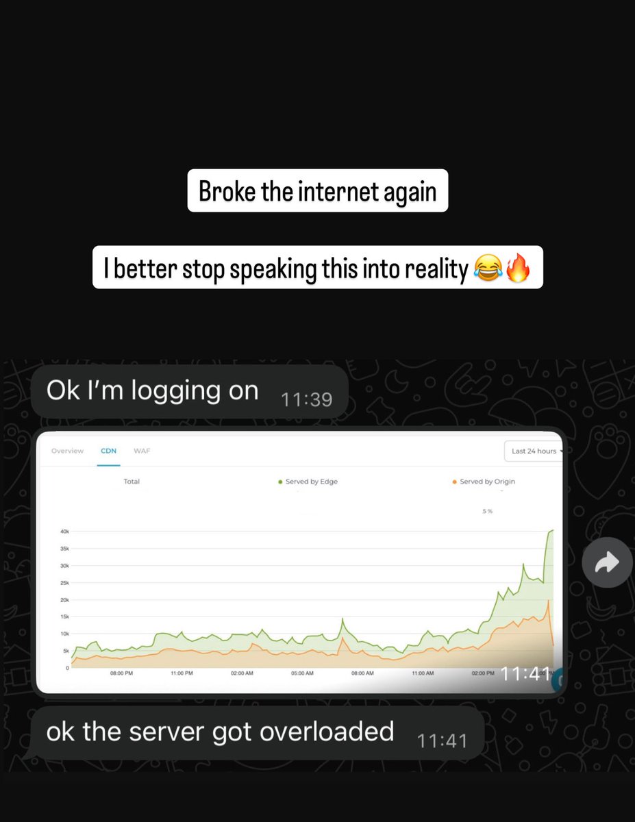 You guys are wild!!

Servers got overloaded already

Our team is expanding our servers capacity

1$ plan website back online soon