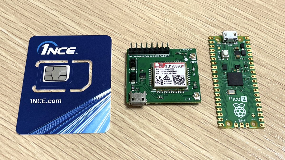 1NCE（ワンス）のIoT SIM買ってみました。プリペイド10年一括2,200円、月額料金ゼロなのが嬉しいです

これをSIMモジュールに入れてラズパイPicoと繋げば、電源さえあればWiFi環境がなくても動くIoTデバイスを格安で作れそうです😀