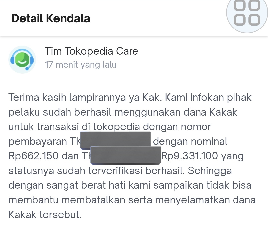 Kataku mah kalian hapus akun aja itu aplikasi tokped n gojek n gopaylater