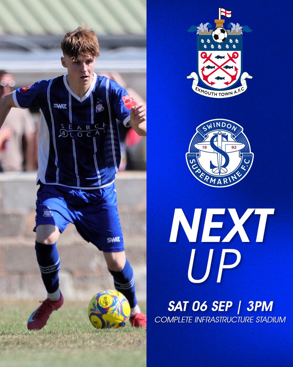 ExmouthTown_FC's tweet image. We have a jam-packed week here at the Complete Infrastructure Stadium!

WEDNESDAY - @SFC1888 (7:45pm) ⚽️🏆
FRIDAY - Bingo (6:30pm) 🔞🎟️
SATURDAY - @SupermarineFC (3pm) ⚽️🏆
SUNDAY - Ian Boyd (3pm) 🎤🍻

Anyone planning for all four?! We cannot wait 🤩

#UTT | @Search4Local