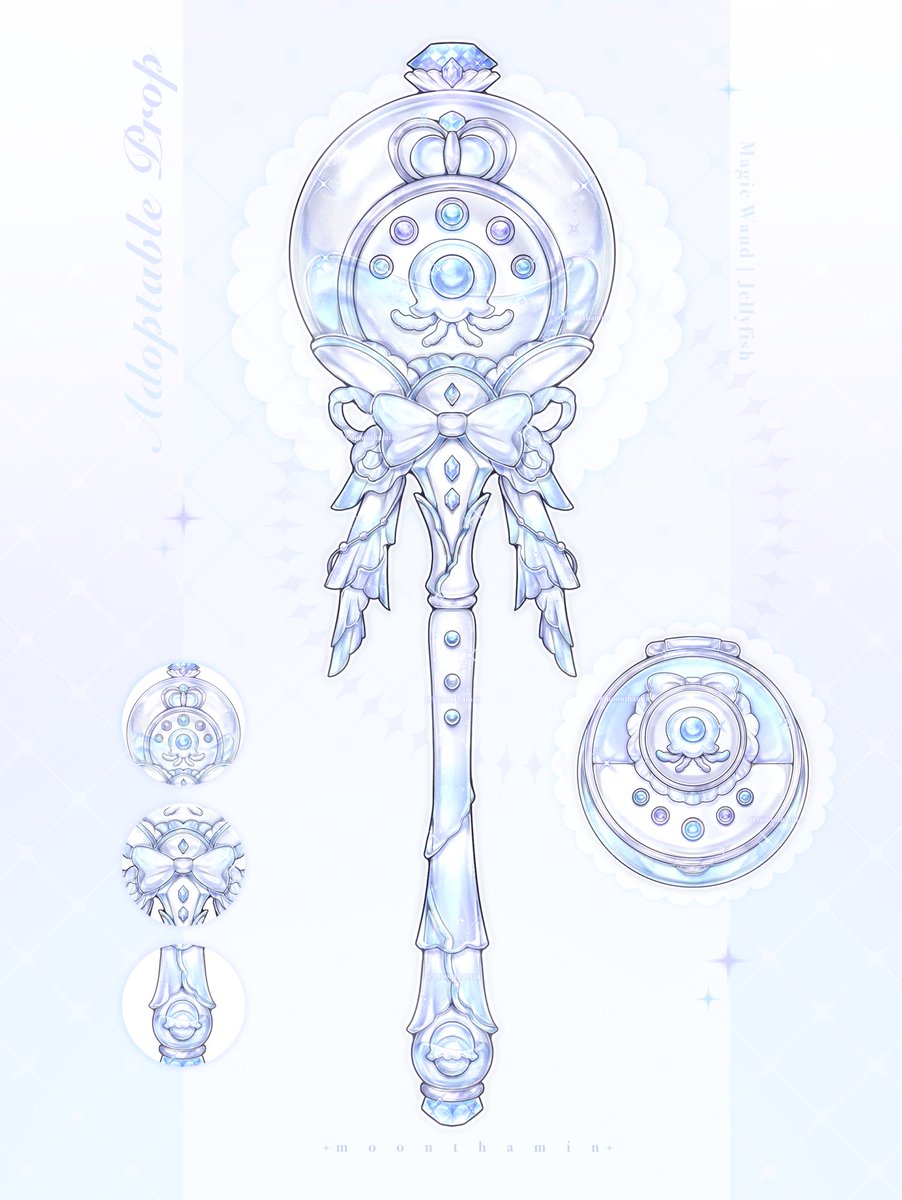 Adoptable prop : Magic Wand Shell &amp; Jellyfish  🐚🪼
#Adoptable #Adopt