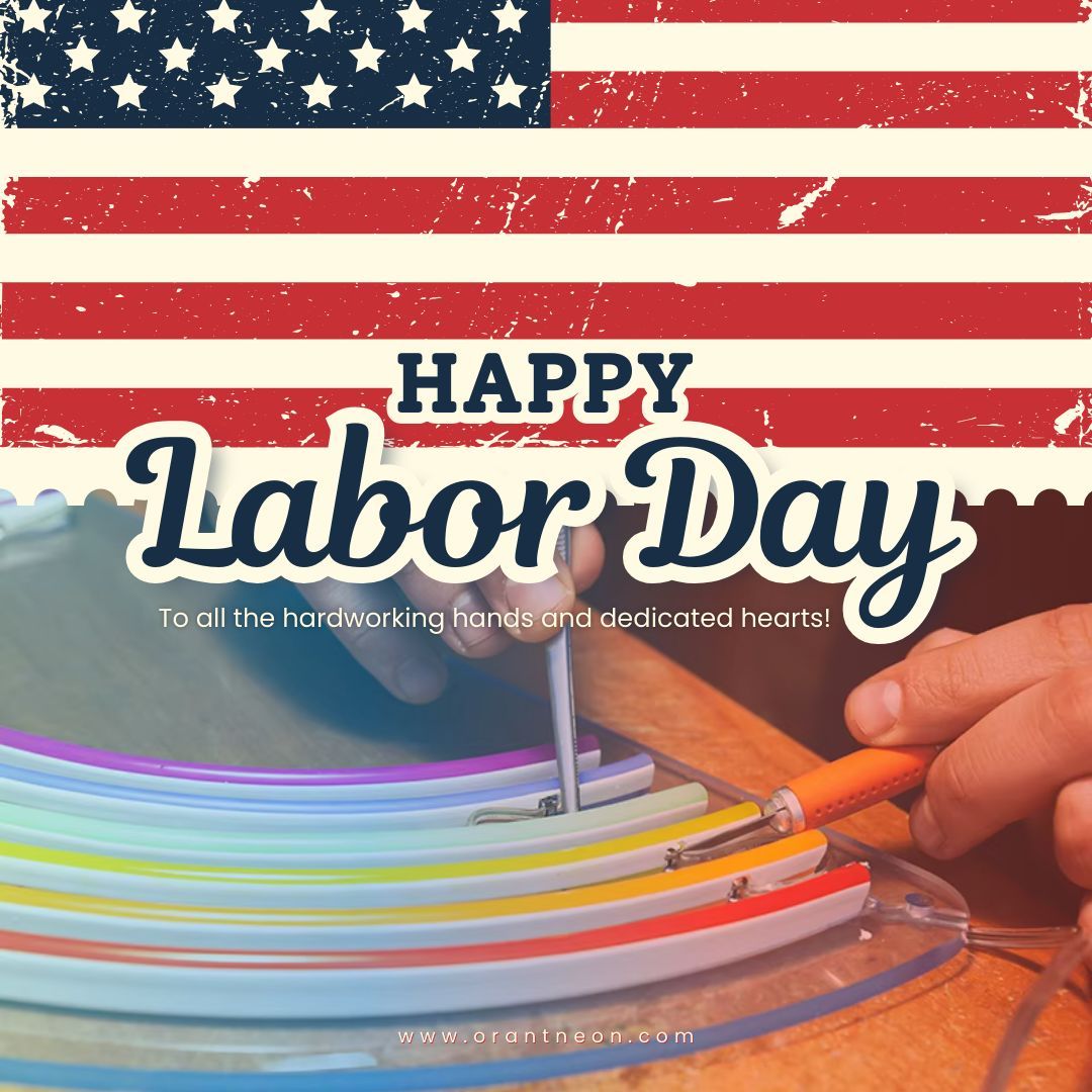 Orant_Neon's tweet image. 💡 HAPPY LABOR DAY  🇺🇸
Thank you to all the creative hands, hearts and spirits that make each day worthwhile.
Special thanks to the Orant Neon team for the dedication and passion behind every light. 💖
⚡ LABOR DAY SPECIAL: 40% OFF ALL CUSTOM LED NEON SIGNS.
#OrantNeon