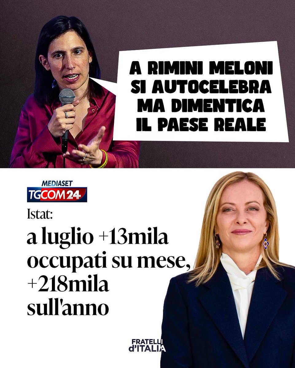 Segretaria, eccolo il Paese reale. Siamo a settembre, si svegli.