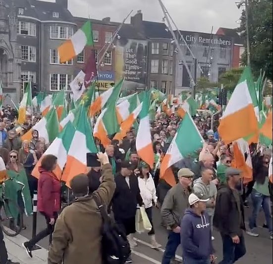 So hanging an Irish flag from a public lamp post needs permission from the council but opening an IPAS center doesn’t require planning permission. You couldn’t make it up.