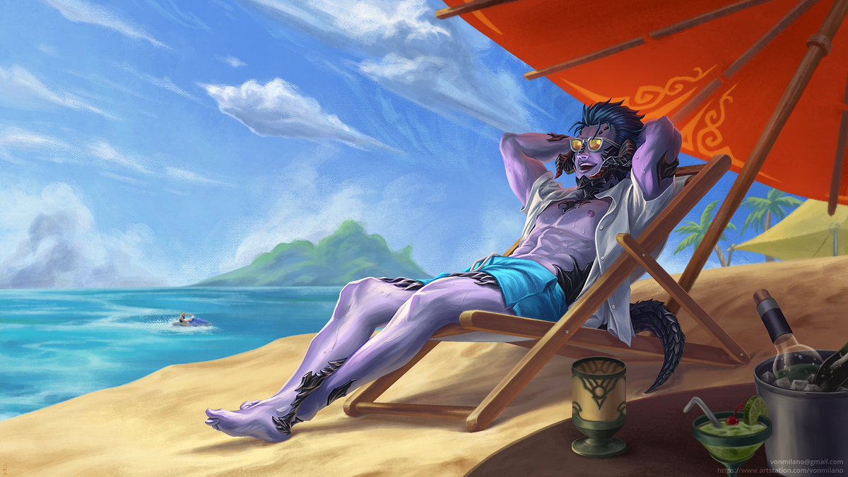 Here is my FFXIV WoL on vacation. Enjoying the beach. And like my friend said, "What being unsubbed feels like." LOL

My entry for a friend's server art jam event. Also, it's been a long time that I wanted to draw my FFXIV WoL version of my OC.

#FFXIV #FFXIVART