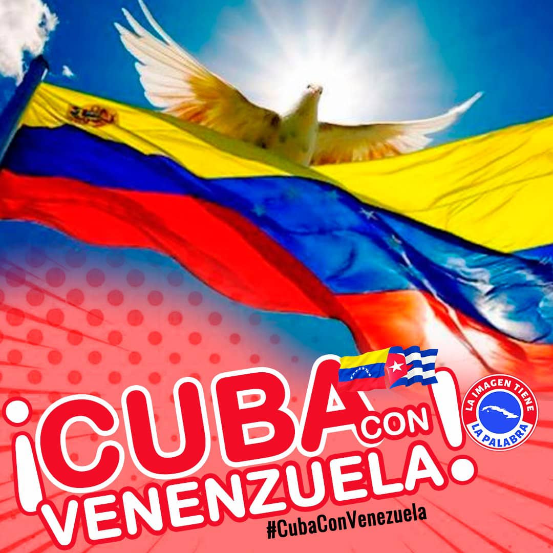 #Cuba está con #Venezuela.  #VenezuelaLibre