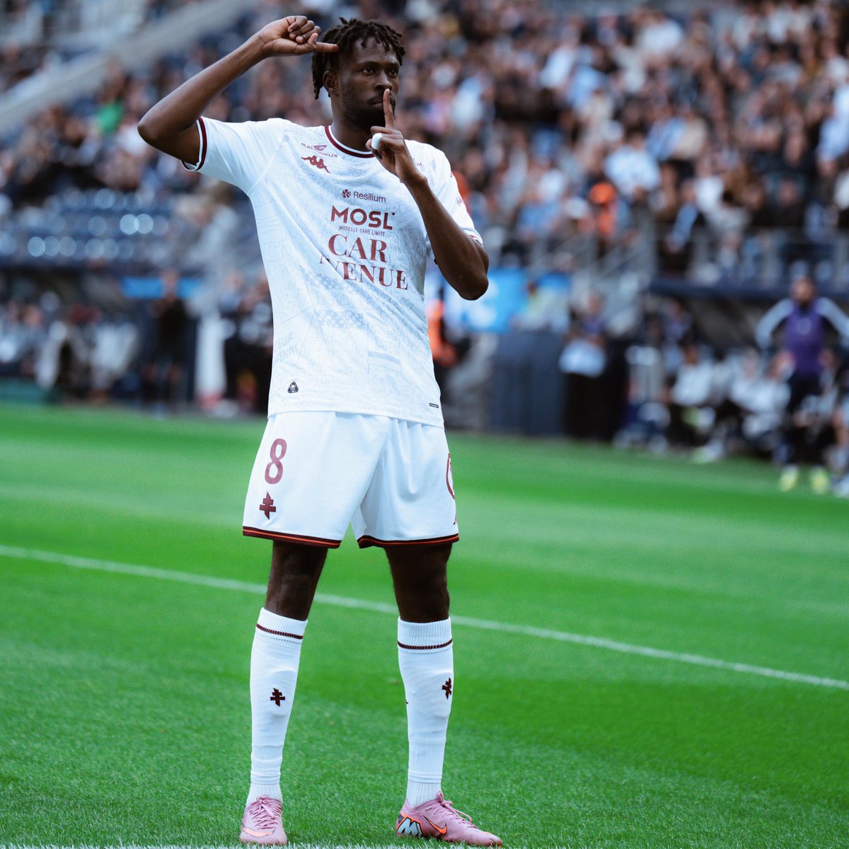 FCMetz's tweet photo. #PFCFCM
Premier but de la saison en @Ligue1 pour Bouba 🫡 https://t.co/Jgshe142wr