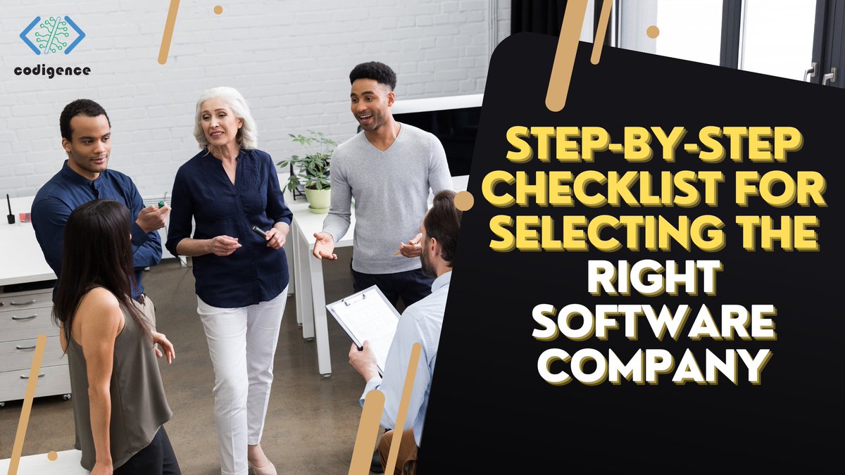 Codigence's tweet image. Struggling to pick the right software company? 🤔
Here’s a step-by-step checklist to guide you!
✅ Expertise
✅ Services
✅ Pricing
✅ Support
👉 Read here codigence.in
#SoftwareDevelopment #TechTips #Codigence
