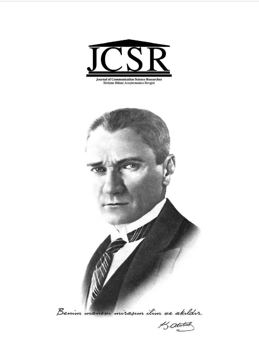 Journal of Communication Science Researches (JCSR) Eylül 2025 (Cilt: 5 Sayı: 3) yayınlanmıştır. Yeni sayımız (Ocak 2026) için makale kabulü başlamıştır. Keyifli okumalar dileriz. #JCSR