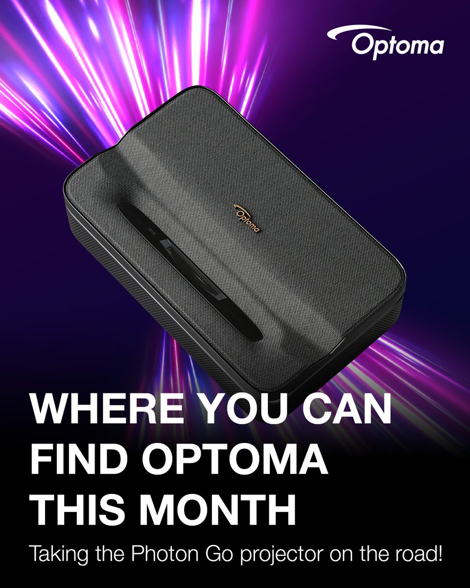 Optoma is heading to the Expert AGM in Lokhalle Göttingen on 27–28 Sept 🎉
Meet our team, explore our full display solutions and learn more about the new Photon Go portable projector.
👋 See you there! optoma-photon.com
#Optoma #PhotonGo