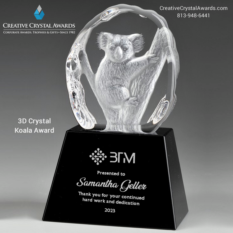 This 3d crystal #koala #award will be an exceptional recognition award for those special koala lovers. <a href="/CrystalAwardsUS/">Creative Crystal Awards</a> carrying wide array of crystal #animal #awards at competitive prices. creativecrystalawards.com/product/crysta…

#koalaaward #koalatrophy #animals #animalawards #crystalawards