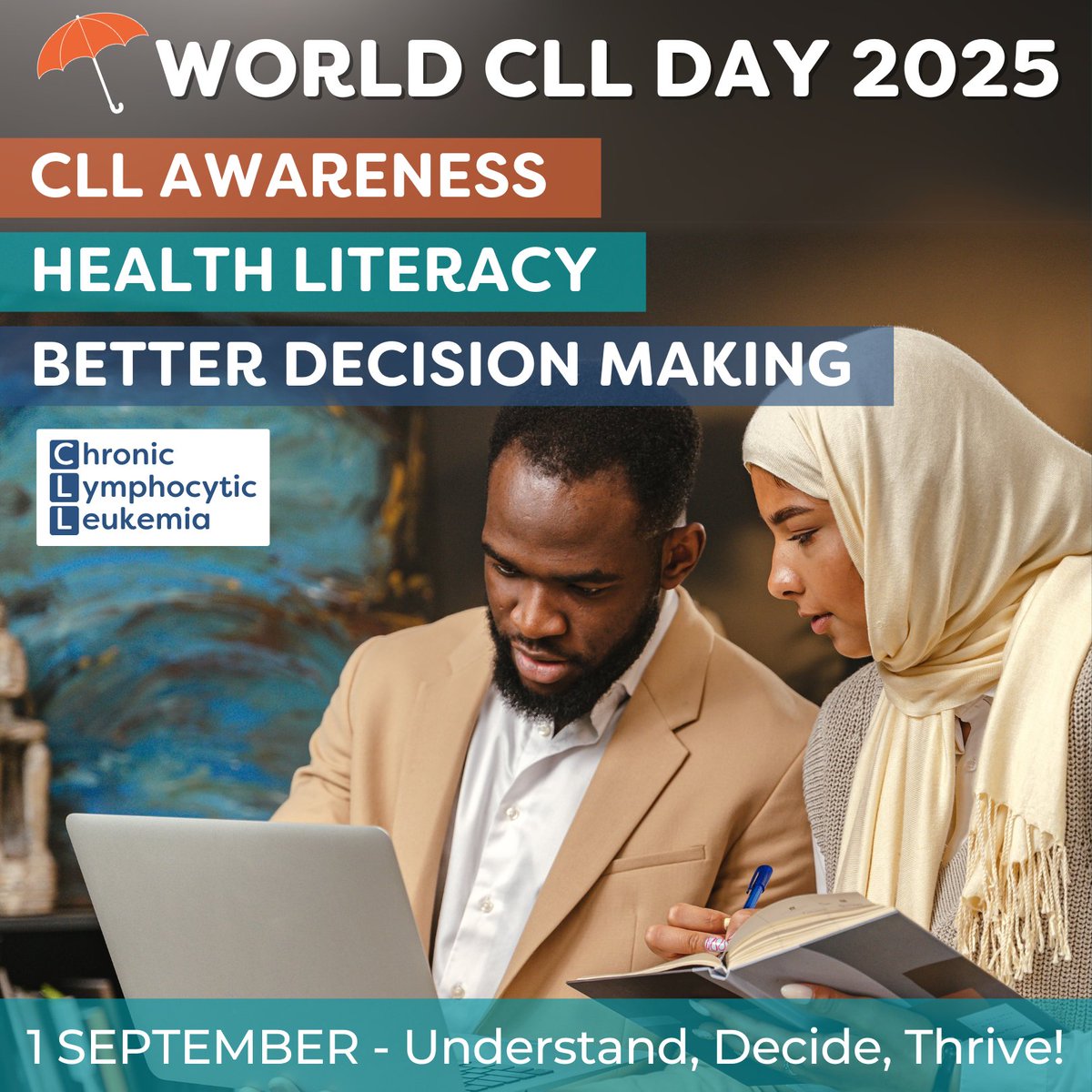 CLLAdvocates's tweet photo. Learning about #CLL can feel overwhelming. You are not alone! Around the globe, patient advocacy organisations offer resources and support to help you understand, decide, and thrive.
โ
Share to spread the message
๐ Visit: https://t.co/YFNlXeUEdw
#WCLLD25 #HealthDecisions https://t.co/XEtPKJBVM3