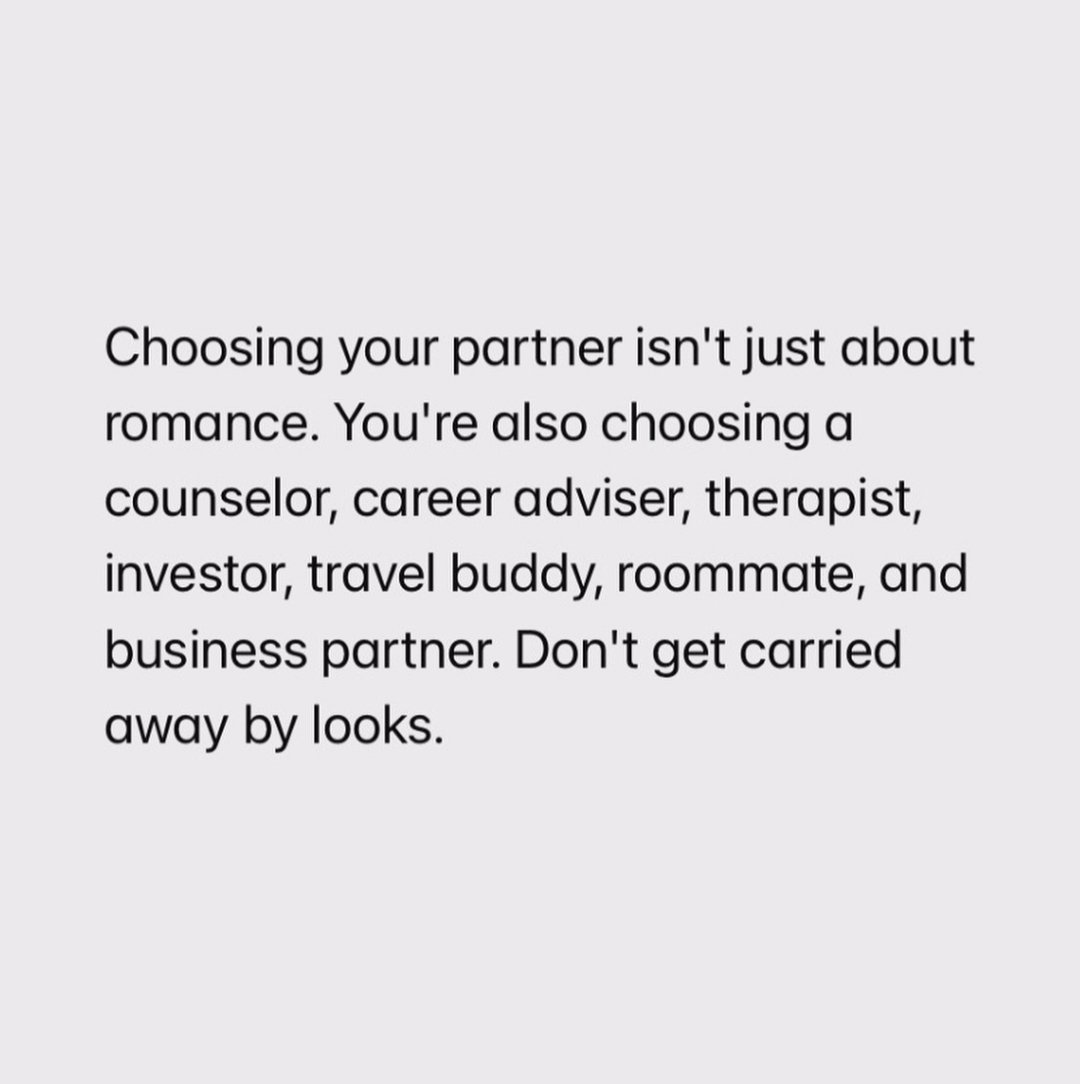 Your partner should boost your life, not just your feed. Pick values over visuals.