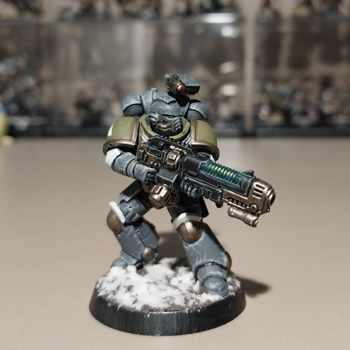 Some more Hellblasters of my custom chapter 

#WarhammerCommunity #warhammer40k #spacemarine