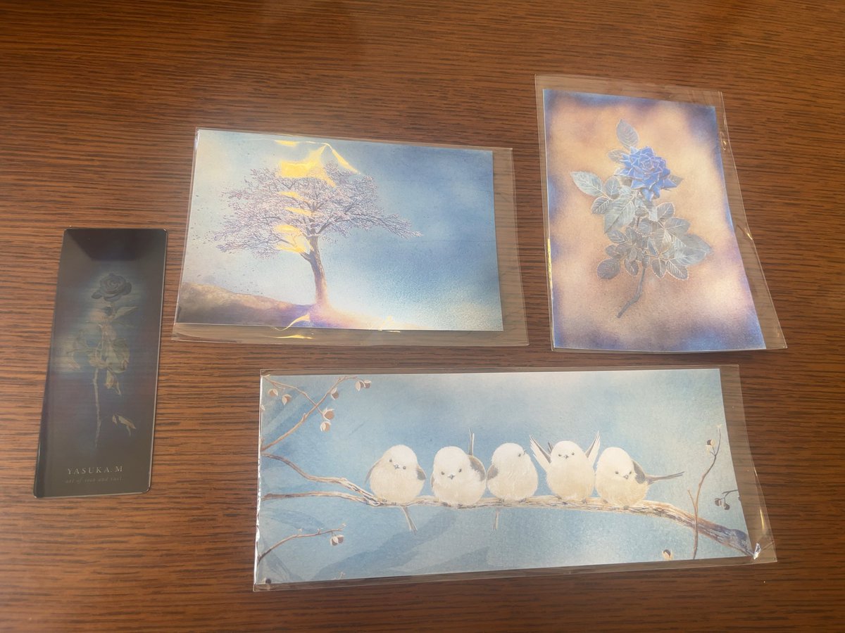 展覧会最終日に駆け込みで行ってきた
錆を使ってるのに宝石みたいにきらきらしてて、とても綺麗だった〜😌
欲しかったクリアブックマークとポストカードも買えてハッピー