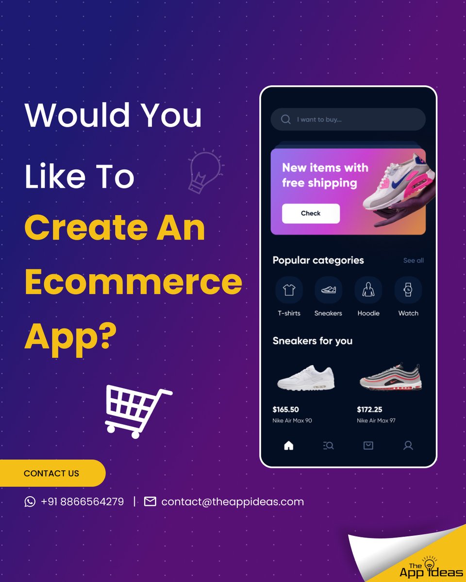 theappidea's tweet image. Build Your Own E-Commerce App 🚀📱
#EcommerceAppDevelopment 🛍️
#BuildEcommerceApp 💡
#OnlineShoppingApp 📱
#EcommerceSolutions 🚀
#CreateYourStore 🏬
#DigitalBusinessGrowth 📈
#MobileCommerceApp 📲📦