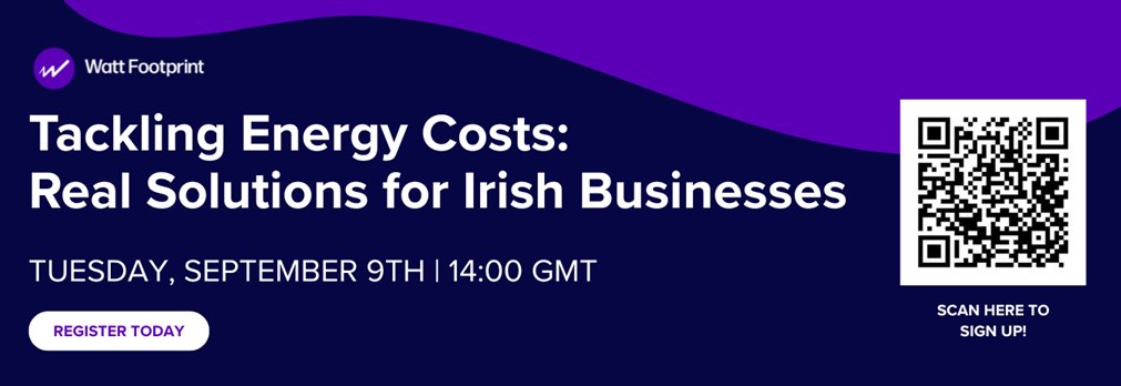 County Wexford Chamber (@cowexchamber) on Twitter photo 💡 Learn how to tackle energy costs in this insightful webinar delivered by <a href="/WattFootprint/">Watt Footprint</a>.
Register: tinyurl.com/54hd8v9p
Straight-forward advice with real examples, clear funding options and supplier insights to Irish businesses.
<a href="/SEAI_ie/">SEAI</a> <a href="/WestmeathLEO/">LEO Westmeath</a> <a href="/swyftenergyie/">SwyftEnergy.ie</a> 💡 Learn how to tackle energy costs in this insightful webinar delivered by <a href="/WattFootprint/">Watt Footprint</a>.
Register: tinyurl.com/54hd8v9p
Straight-forward advice with real examples, clear funding options and supplier insights to Irish businesses.
<a href="/SEAI_ie/">SEAI</a> <a href="/WestmeathLEO/">LEO Westmeath</a> <a href="/swyftenergyie/">SwyftEnergy.ie</a>
