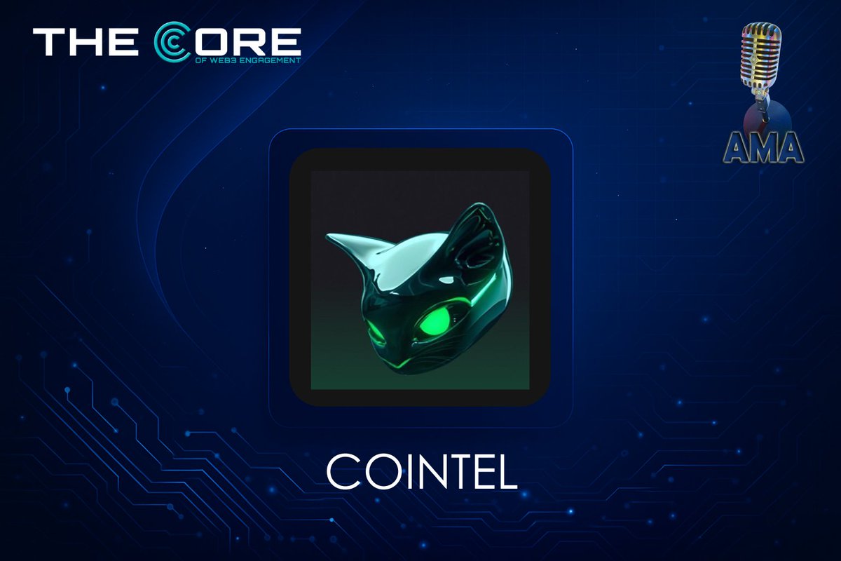 🎙️ AMA Alert – We're going live with <a href="/Cointel_io/">Cointel</a>
  
📅 September 5th, 2025
⏰ 6 PM UTC+1
📍 Where: discord.com/invite/thecore
  
⚡ Alpha will be revealed.  
🔥 Insights will be shared.  
✨ Don’t just hear about it later — be there.

 #Web3 #AMA
