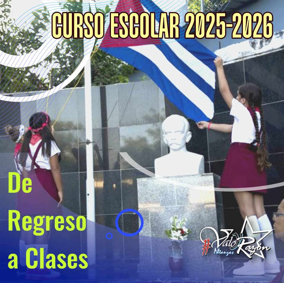 #1DeSeptiembre
Inicia #Cuba el nuevo curso escolar en todas las escuelas del país.  Exitos a nuestros Maestros y estudiantes.
Educar es una obra de infinito amor . 
#DeRegresoALasAulas
#ValorYRazón
