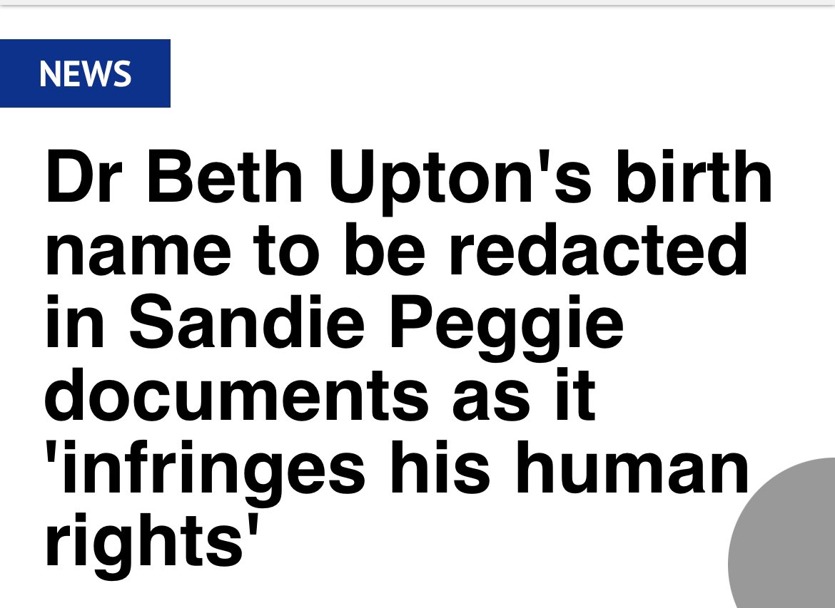 SEEN in Journalism (@journalismseen) on Twitter photo ‘The trans medic was born Theodore Upton but this information will be removed’
<a href="/ScotExpress/">Scottish Express</a> ‘The trans medic was born Theodore Upton but this information will be removed’
<a href="/ScotExpress/">Scottish Express</a>