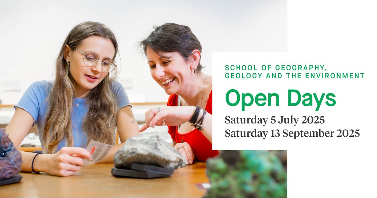 Tomorrow’s the day! 🎉 Join us at the Leicester Open Day <a href="/uniofleicester/">University of Leicester</a> 13th Sept. Explore Earth Sciences, meet our staff, talk with current students, and discover research on climate, resources, and evolution. See how you could shape the future: le.ac.uk/open-days
