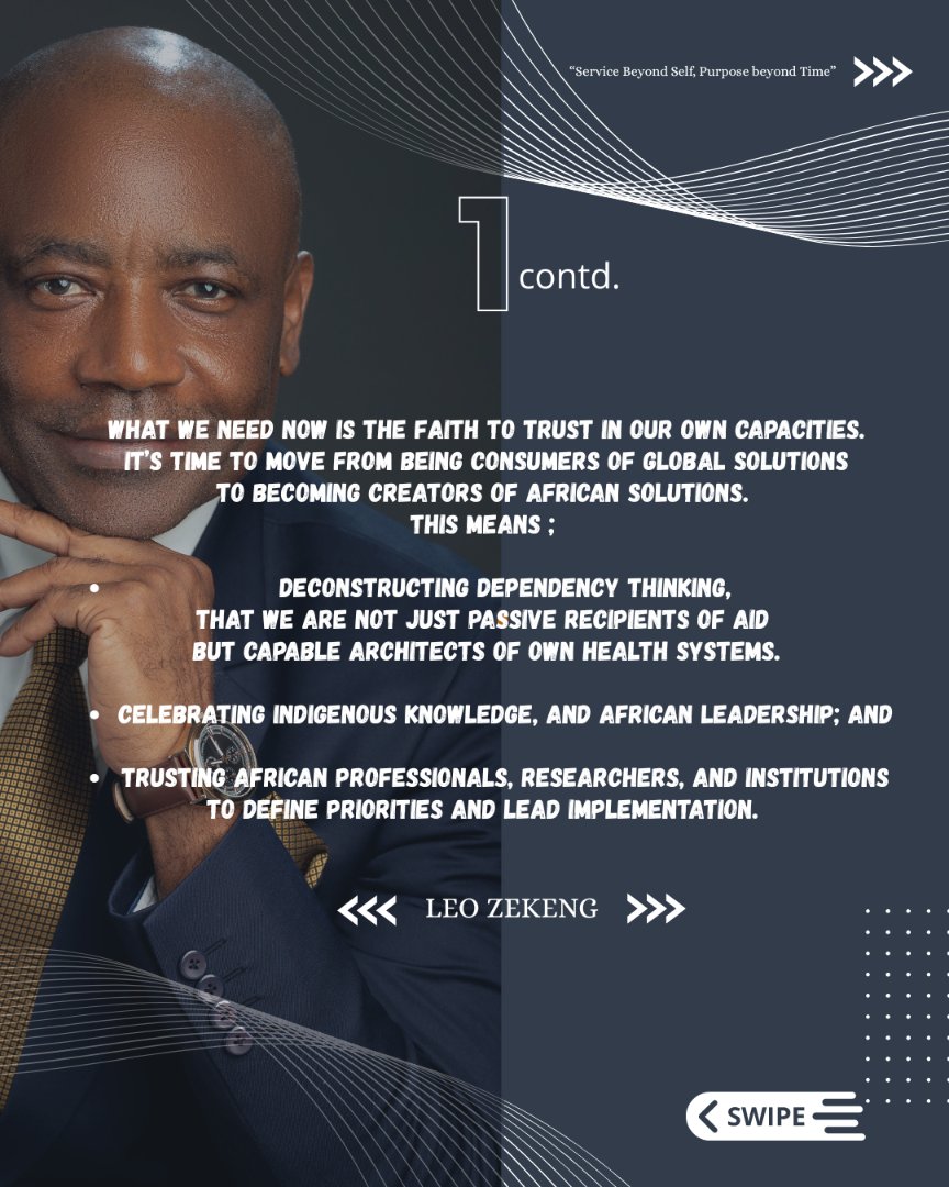 The essence of our faith is seen not just in what we say, but in what we build. 🌍
It's time for us to take that leap as a continent, together we can achieve health sovereignty. 
💡Stay tuned for the next post
#Thejourneycontinues #Leadership #DecolonizeGlobalHealth #AfricaHealth