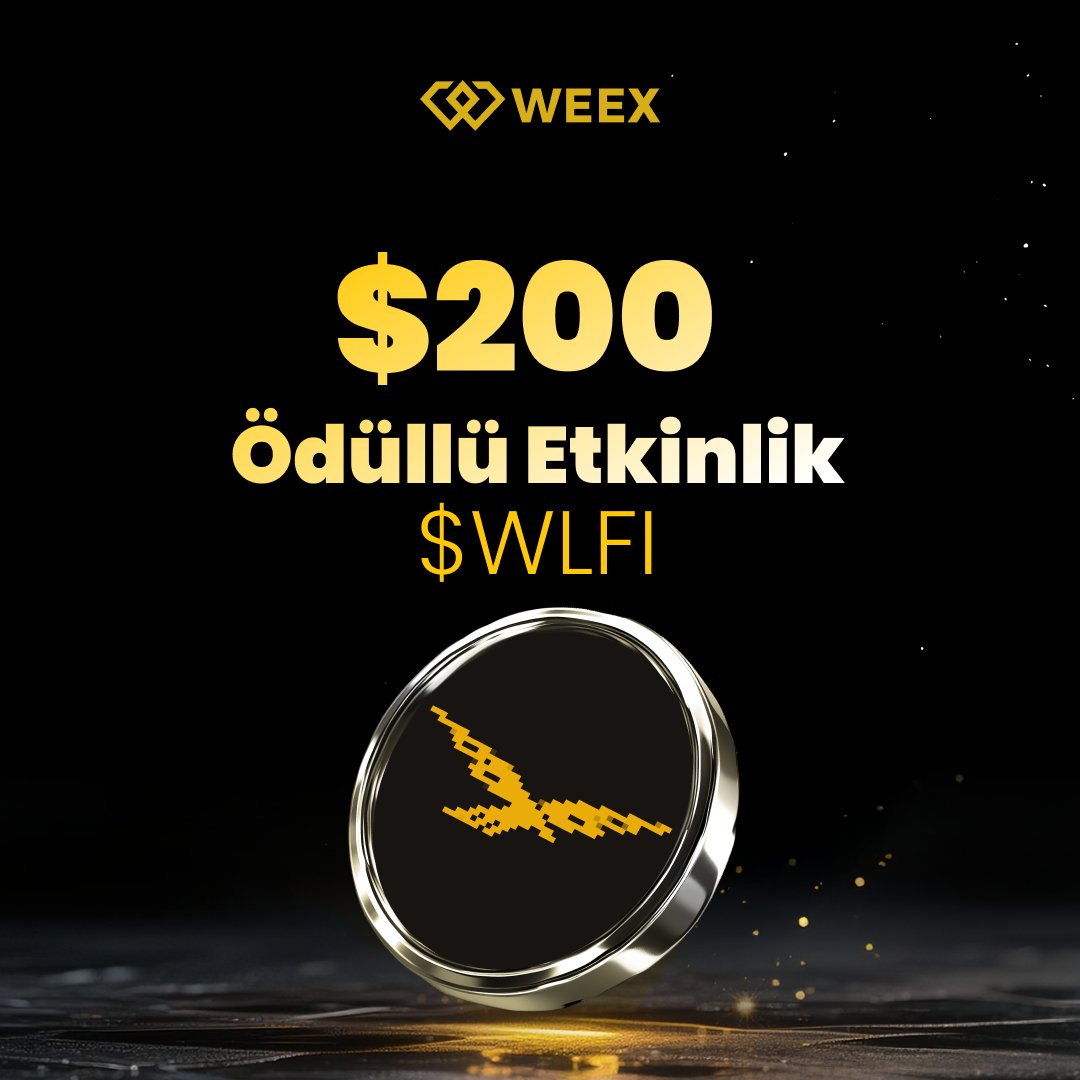 🎁 200 USDT Ödüllü #WLFI Etkinliği Başladı! 🚀

Trump destekli $WLFI listelendi, hype’a katıl ve 200 $USDT ödül havuzundan payını kap! 🎉

📌 Katılım Şartları:
✅ <a href="/WEEX_Turkiye/">WEEX Global Türkiye 🇹🇷</a> hesabını takip et
✅ Tweet’i beğen + RT
✅ Yorumlara $WLFI 🚀 yaz + 2 arkadaşını etiketle

🏆10 Kazanan