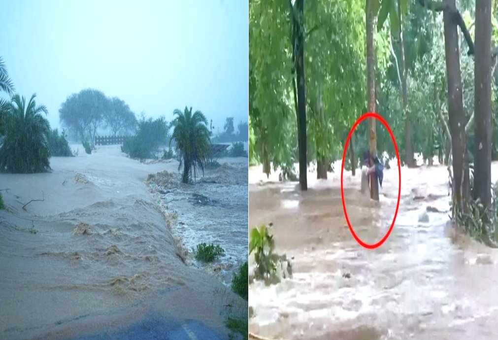 An Example of Humanity! 
Through the joint efforts of #CRPF, Indian Air Force, Police &amp; Sukma District Administration, a person stuck in the Shabari River for 12 hours was safely rescued. 
#Flood #rescue #naxalmuktbharat #महा_परोपकार_माह Brahmins $TRUMP #SCOSummit #TejRan Navarro