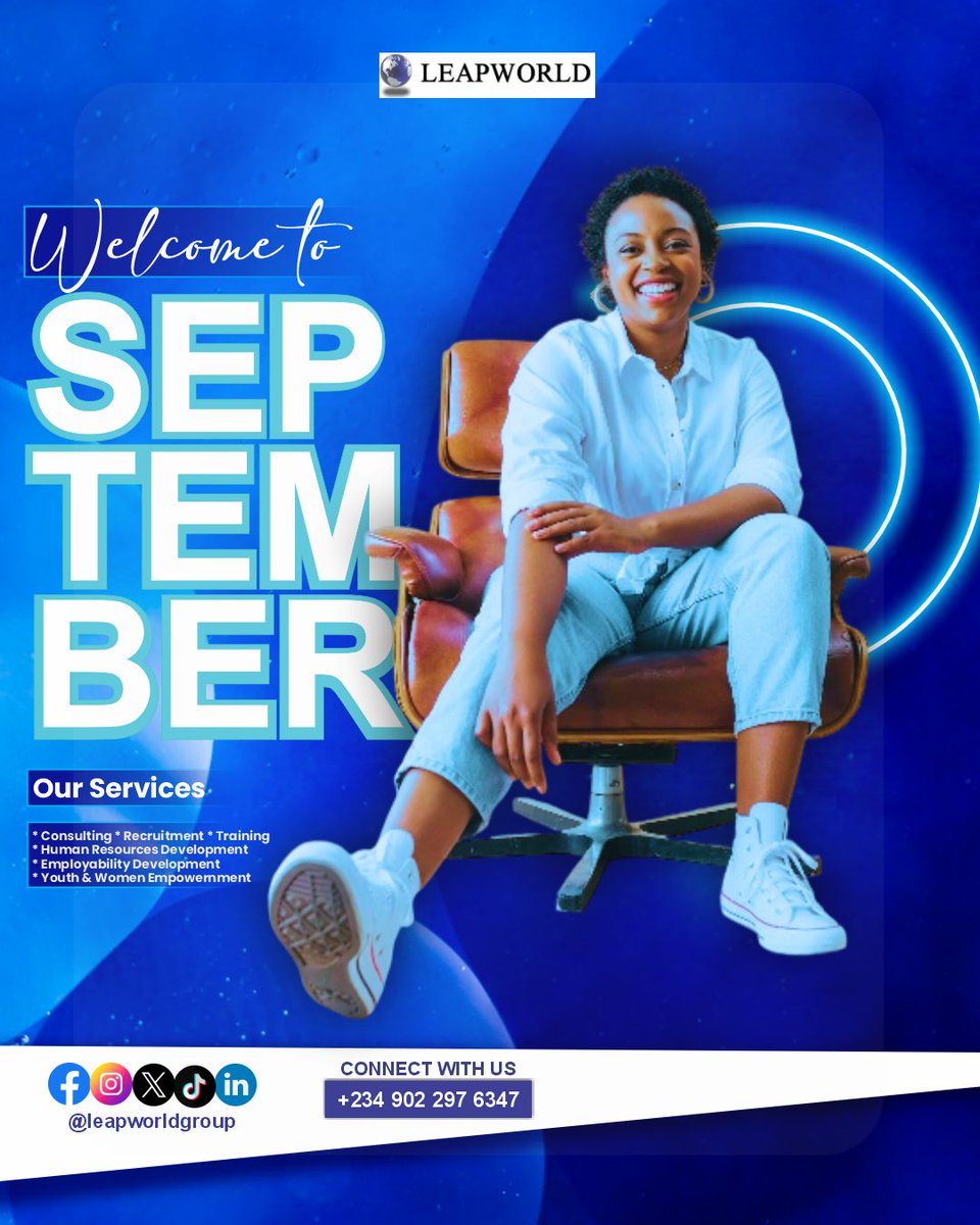 LeapWorldGroup's tweet image. Leapworldgroup celebrates a fresh start with YOU, our amazing clients. May this month bring growth, breakthroughs, and success. Let’s keep soaring together!
#NewMonth #SeptemberVibes #LeapForward #BusinessGrowth #ClientLove #Gratitude #SuccessJourney #Innovation