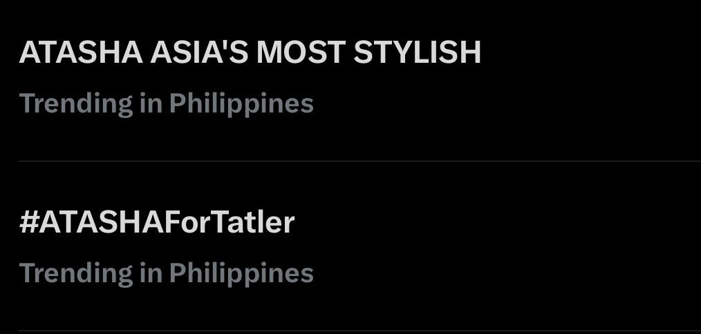 Let’s continue to use our taga, dazzlings!

Reply/Qrt “All for atasha!” w tags

ATASHA ASIA’S MOST STYLISH
#ATASHAForTatler