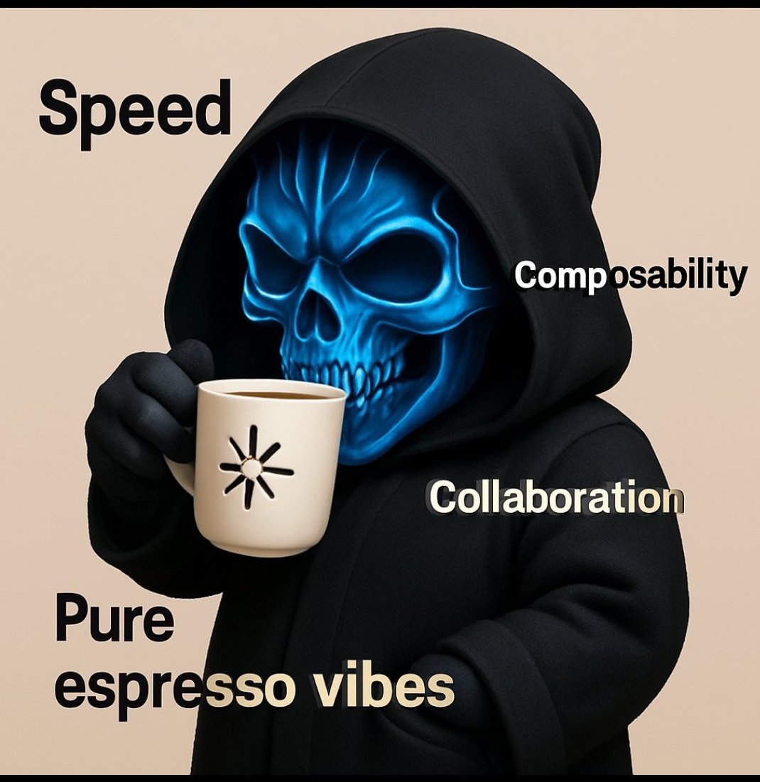 Vihan24755067's tweet photo. When Web3 needs speed, composability, and trust..... @EspressoSys 's the hooded hero fueling it all. ☕🔗 #ComposableFuture #EspressoHero https://t.co/yDzy6KLowO