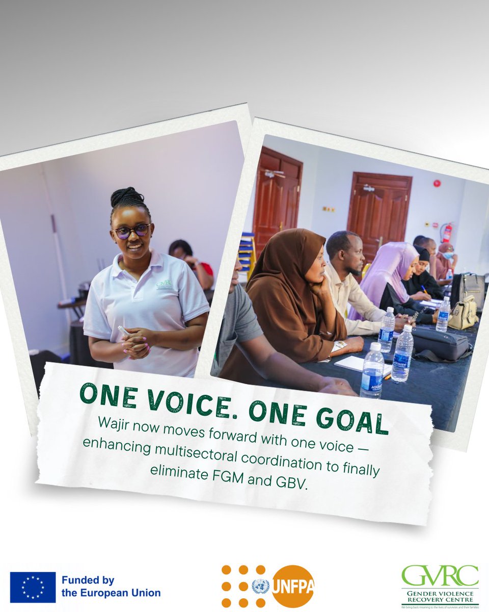 🤝Leaders in Wajir came together to map safe spaces and craft action plans and stronger coordination to end FGM &amp; GBV — for good.
#komeshafgm #UnitedForChange
