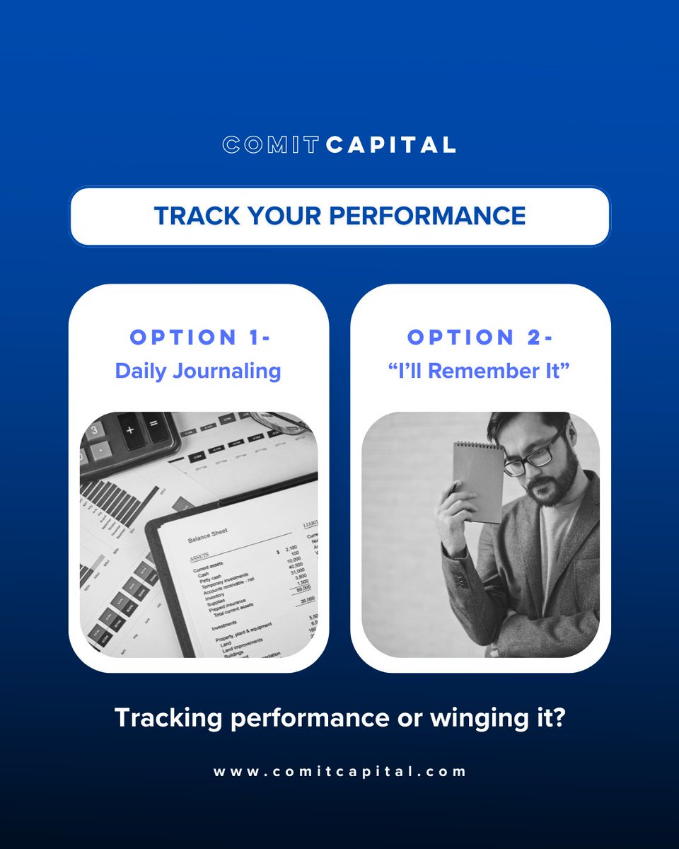 comitcapital's tweet image. ✍️ THIS or THAT: Log your trades or wing it?

If you’re not journaling your trades… how do you plan to improve them? 🤔 Funded traders keep records. Guessers get resets.

Vote below and be honest 😉

#TradingJournal #PropFirmTips #ComitCapital #ForexSuccess #TrackYourTrades