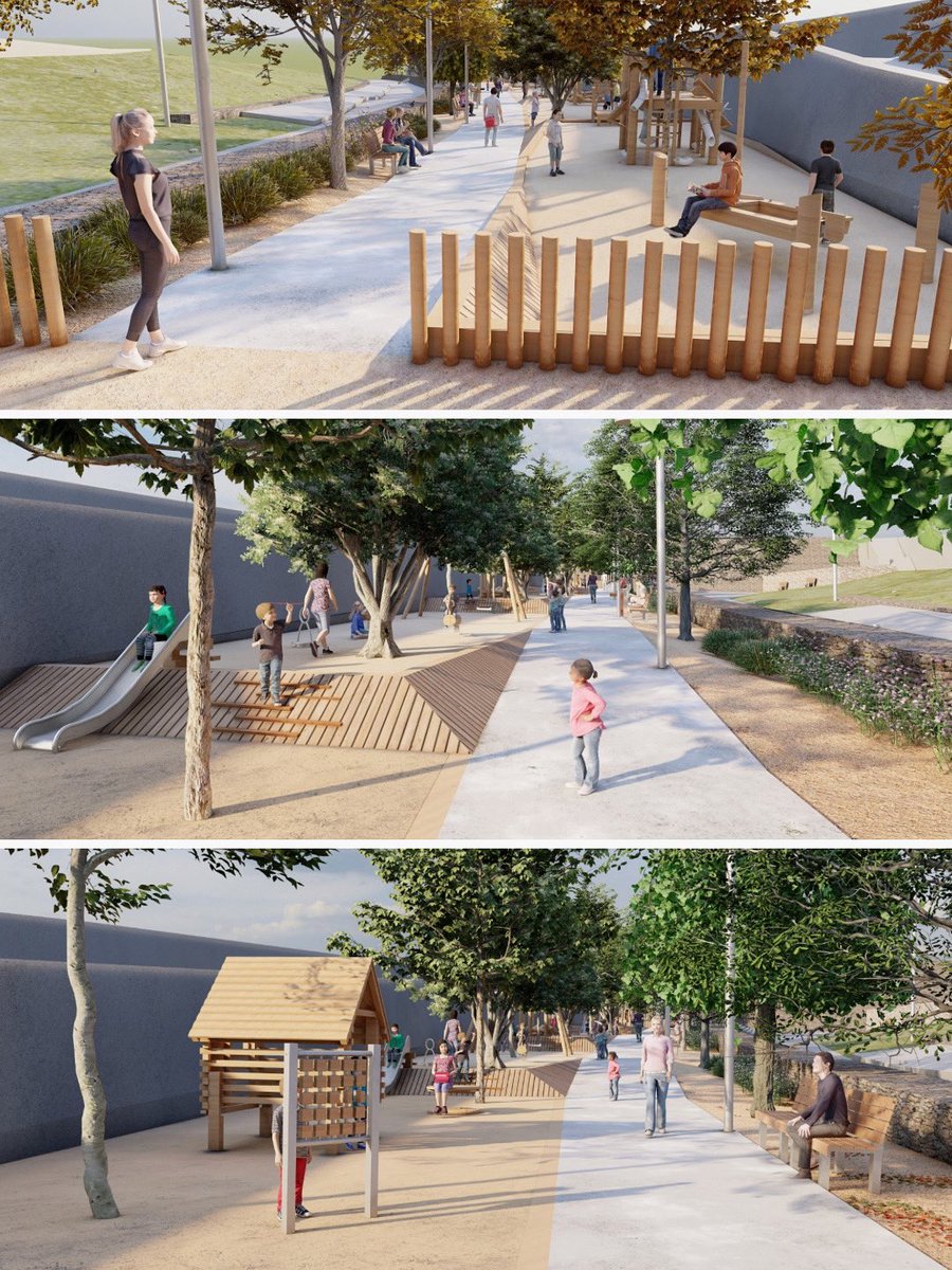 🚧 Una altra promesa complerta: molt feliç d'anunciar que #Badalona comptarà molt aviat amb un nou parc infantil inclusiu; les obres de construcció han començat avui i estarà situat a la Riera de Canyadó. Aquesta nova àrea de jocs ha estat dissenyada per a nens de diferents edats