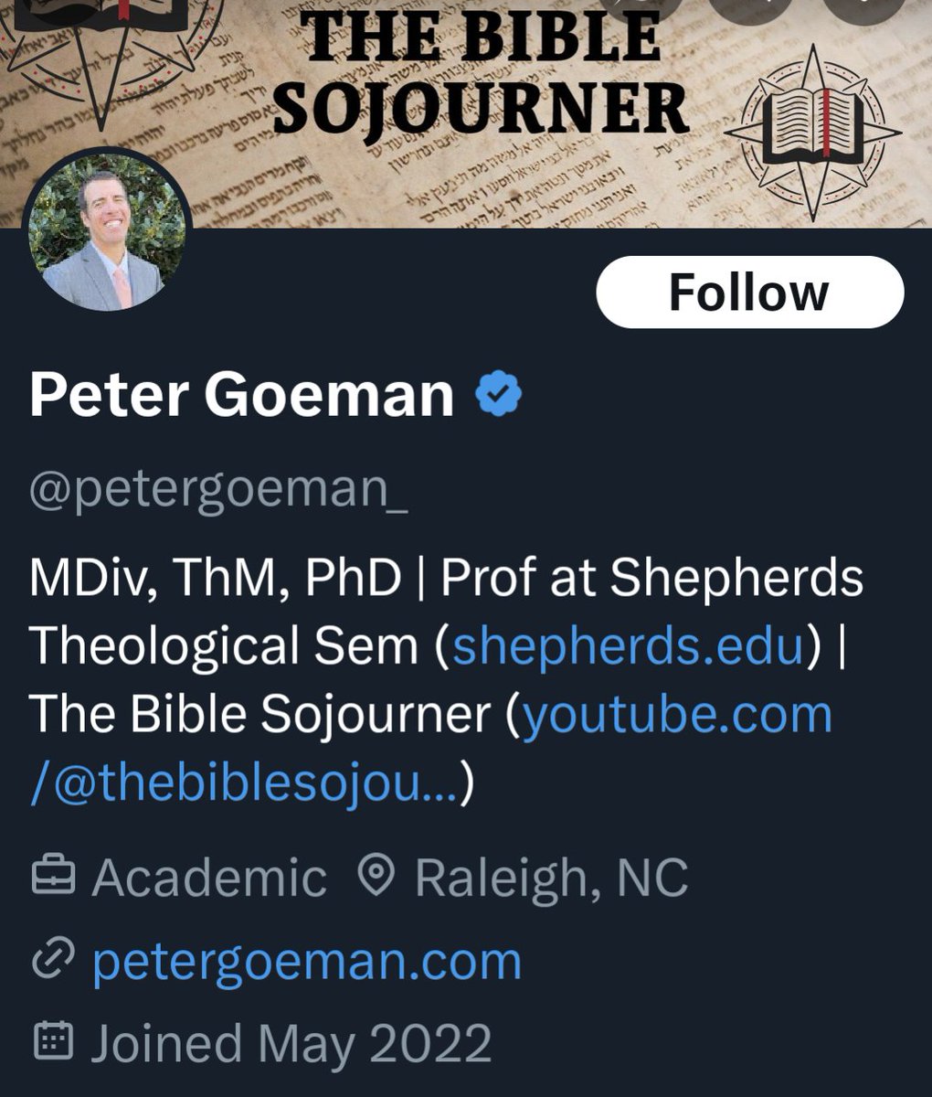 SpringSteps's tweet image. 🌟 Ministry of the Month 🌟

We're highlighting Dr. Peter Goeman (MDiv, ThM, PhD) — Professor of Old Testament and Biblical Languages at Shepherds Theological Seminary in Cary, NC 🏫 shepherds.edu

Dr. Goeman uses his training in biblical languages and theology to help…