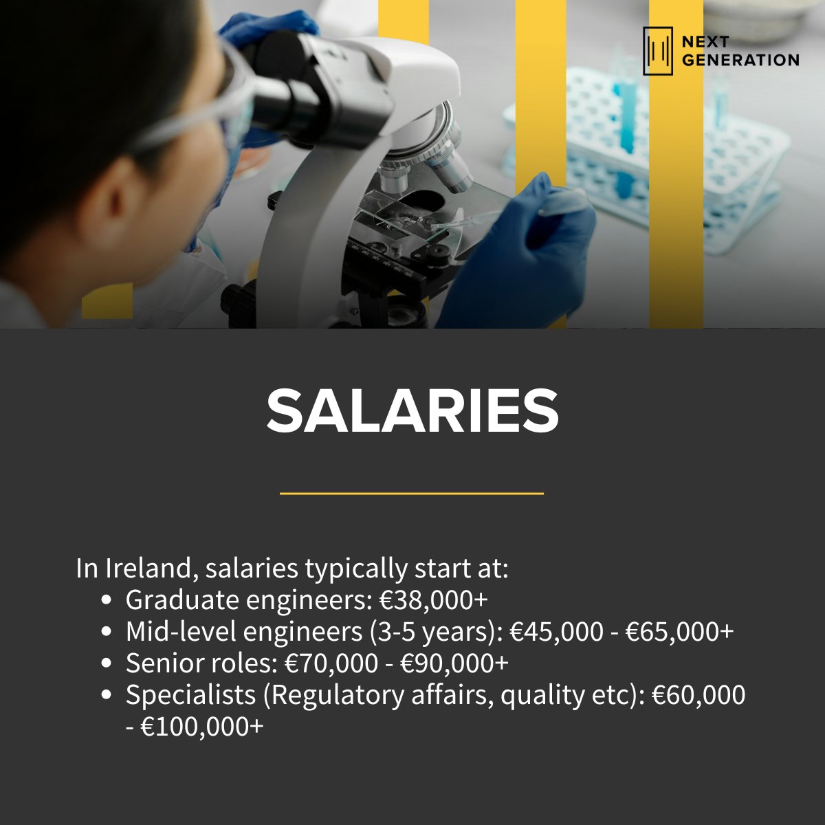 NextGenRecruit's tweet image. #BiomedicalEngineering is one of Ireland’s fastest growing fields, with Cork &amp;amp; Galway emerging as key hubs thanks to the country’s thriving #MedTech sector.

With 20+ years’ recruitment experience, we share what employers &amp;amp; applicants need to know about this competitive space.