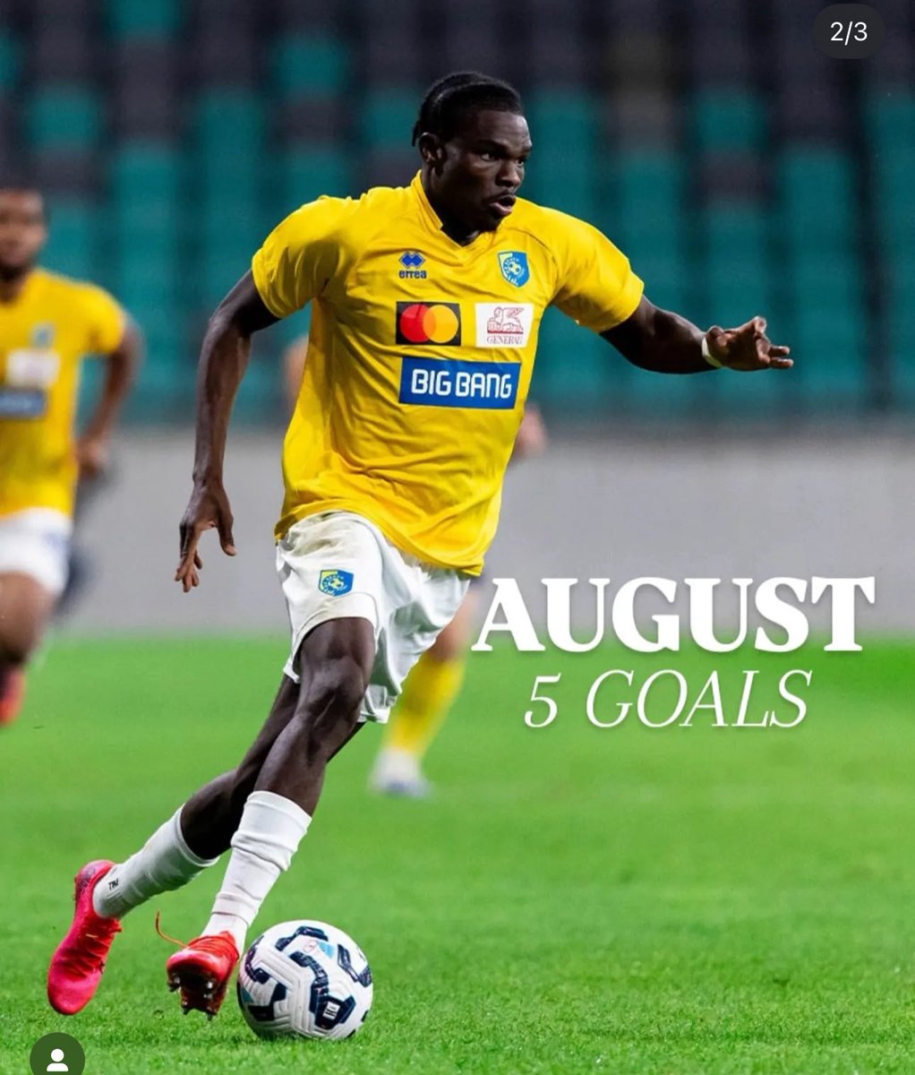 L’attaquant centrafricain, Venuste Baboula est nominé pour être le « Joueur du Mois » du championnat slovène avec son club NK BRAVO. Juste pour le mois d’Aout, il a totalisé plus de 5 buts et 1 passe decisive toute compétition confondues.