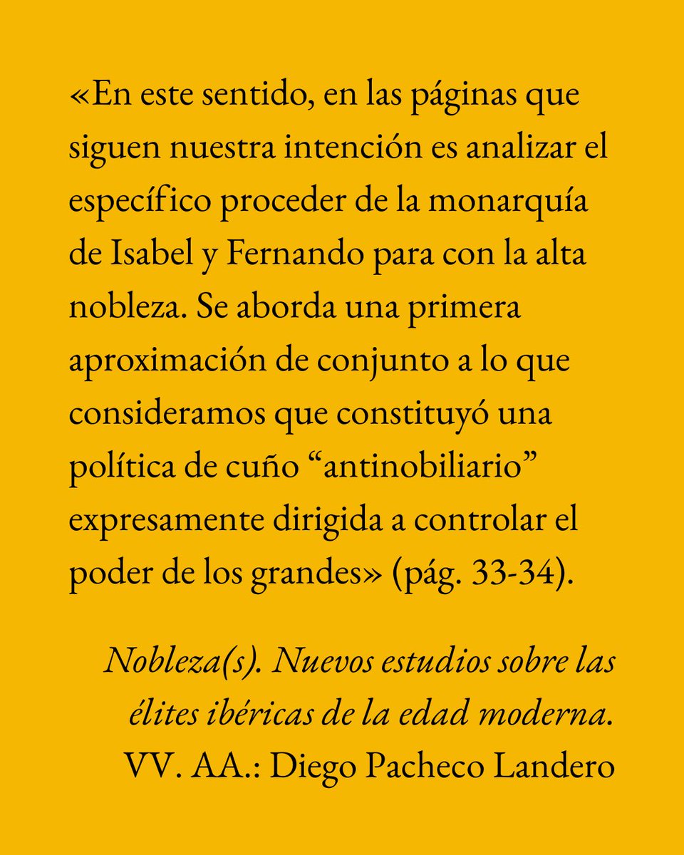 #yaenlibrerías, #novedadpretextos. 📚 «Nobleza(s). Nuevos estudios sobre las élites ibéricas de la edad moderna», la nueva obra colectiva de autores varios.

ℹ️ Es posible leer un extracto mayor de esta obra en: pre-textos.com/producto/noble…