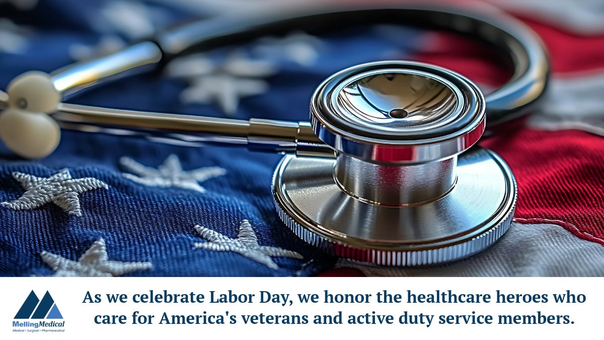 MellingMedical's tweet image. Happy #LaborDay! We salute the healthcare heroes who keep America strong. Your tireless work powers our nation’s health and resilience. Thank you for your service!  #HealthcareHeroes #AmericanWorkers