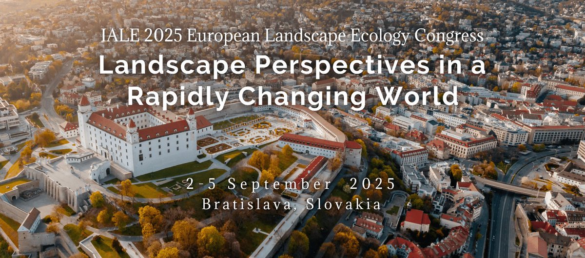 📢 1 day to go before our session (Session 4K) at the International Landscape Ecology Congress (IALE) in #Bratislava 🇸🇰

⏰ 10:50 - 12:20
📍 Room E (AMOS)

Learn more👇
iale2025.sav.sk/programme/sess…