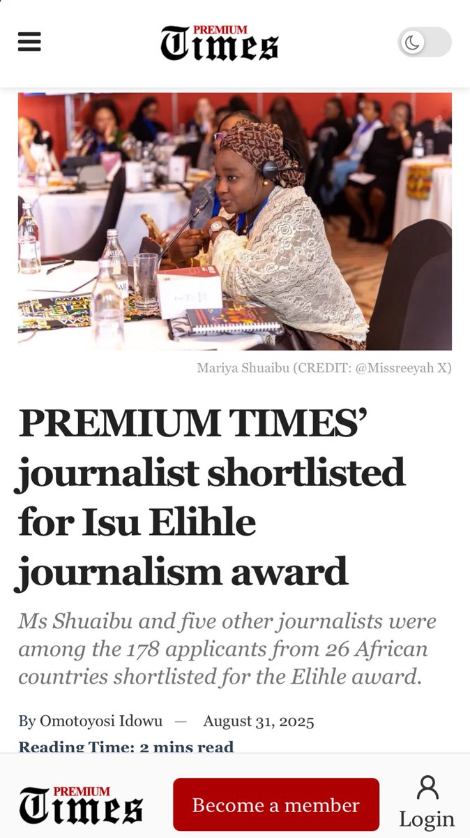 Mariya Shuaibu Suleiman tweet media