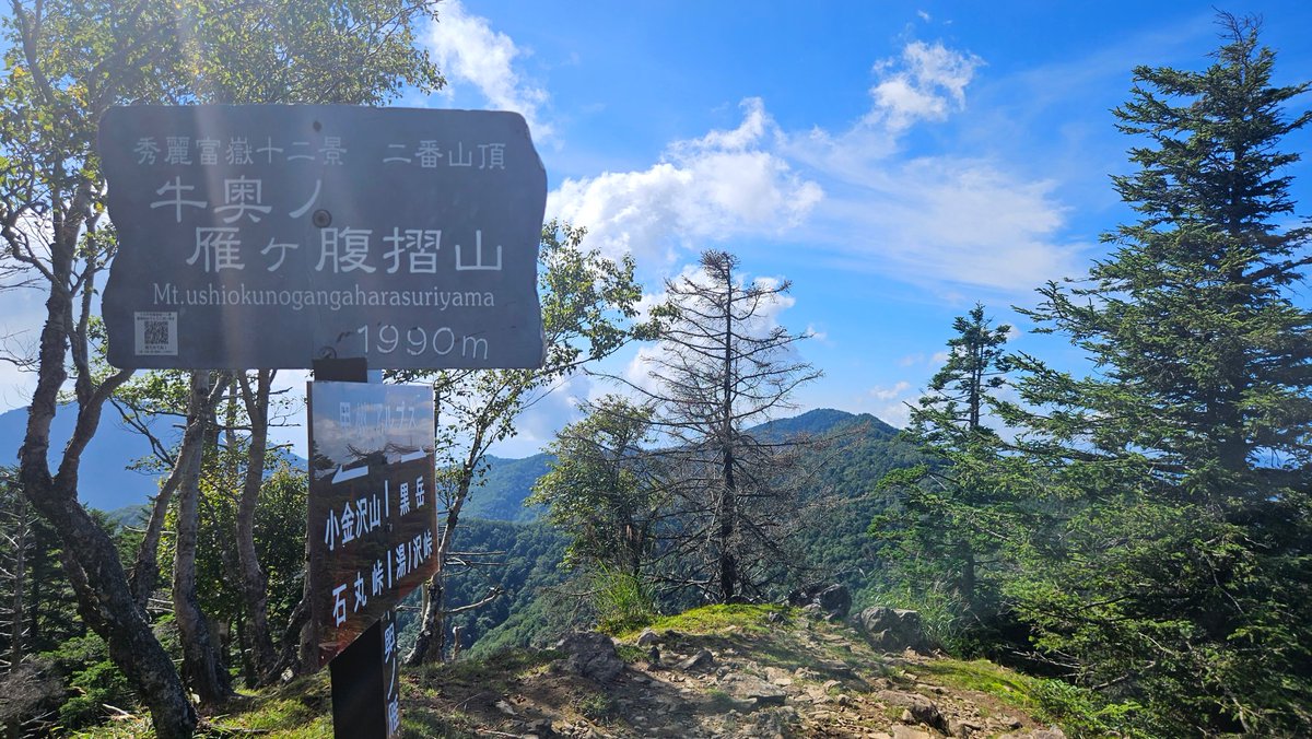 pokepoketz's tweet image. 牛奥ノ雁ヶ腹摺山はいいぞ
日本一名前が長くてローマ字表記がキツキツだぞ
稜線歩きも渋くていいぞ