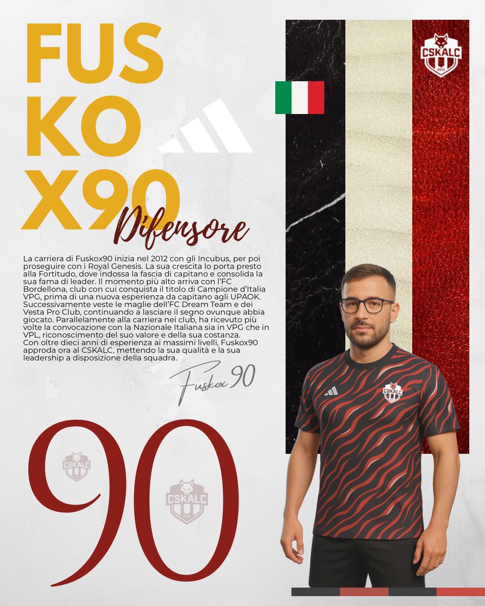 New signing✍️
Welcome to the club <a href="/fuskox90/">Fuskox90</a>.

#experiencematters

<a href="/ProClubsRTweets/">ProClubsRTweets</a> <a href="/pctransfermarkt/">🇮🇹 PRO CLUBS TRANSFERMARKT🔍</a>