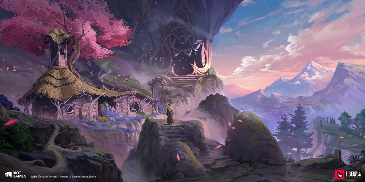 Looks like a path to nowhere... or does it? 🤫 We loved crafting the reveal for Spirit Blossom's hidden temple in League of Legends 2025! If you found these stairs, would you dare to climb them?