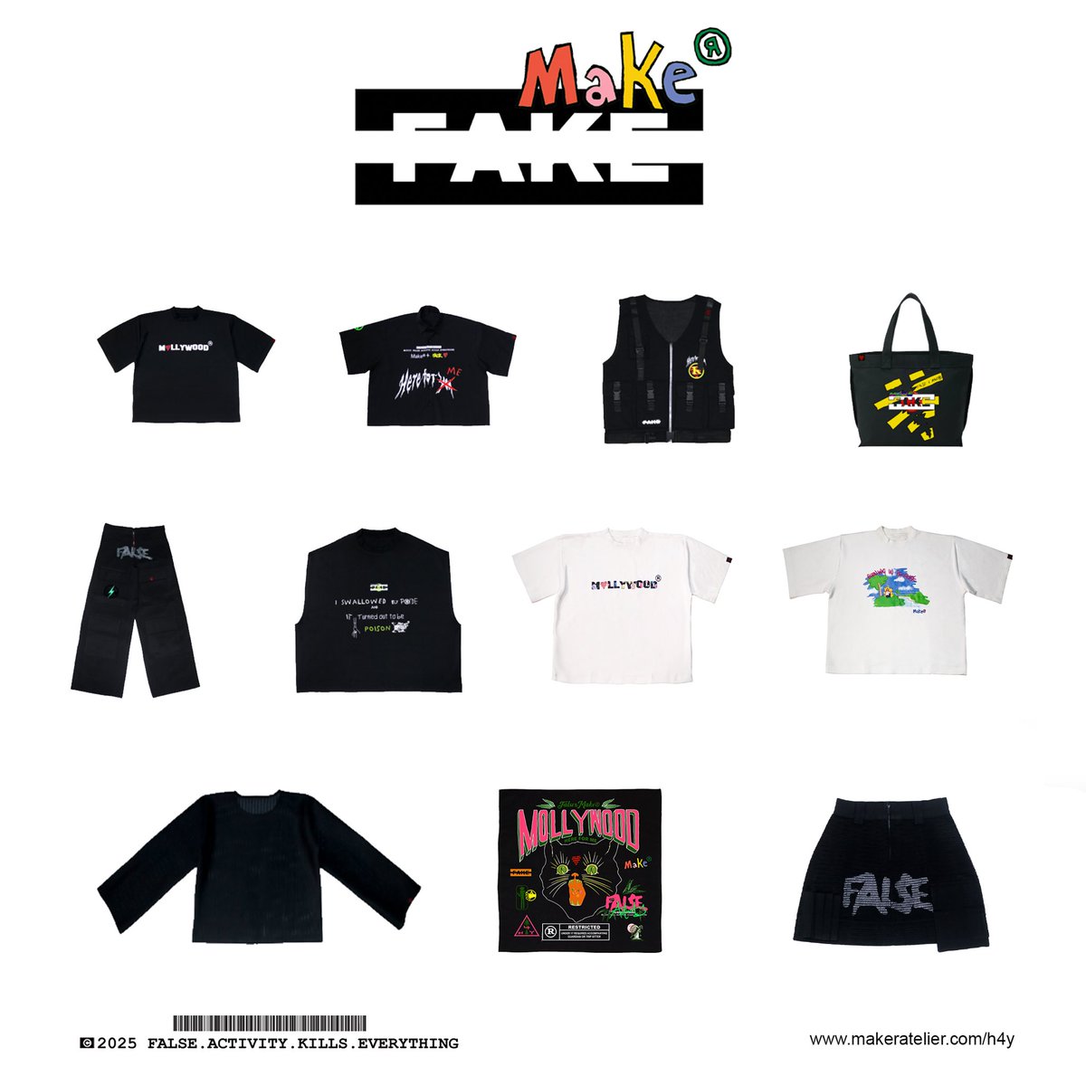 falseactivity's tweet image. FALSE ACTIVITY X MAKE®️
ONLINE STORE ACTIVE || LINK IN BIO 
makeratelier.com/h4y/
©2025 False.Activity.kills.Everything