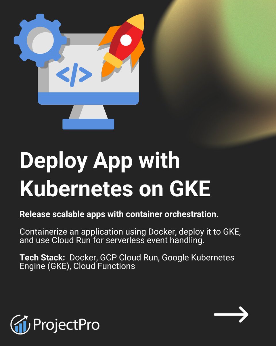 ProjectPro_'s tweet photo. Want to master cloud? Don’t just read, build with these hands-on 7 GCP projects:

• BigQuery data exploration
• Financial ETL pipeline
• Kubernetes on GKE https://t.co/IMaGvd2RBb
