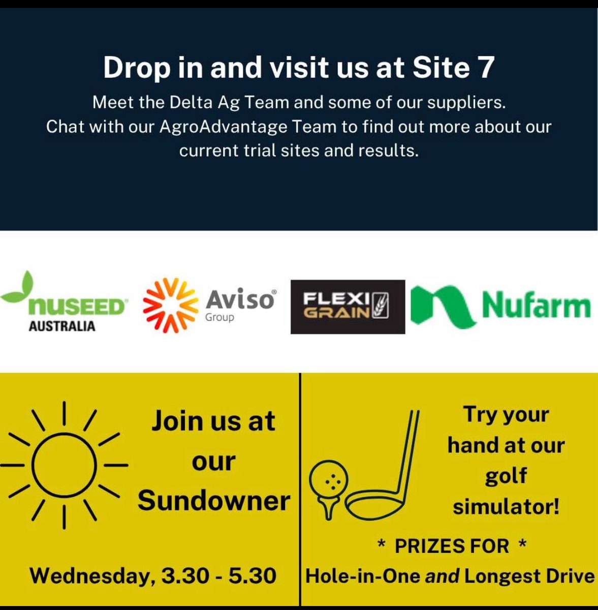 GrowerInsurance's tweet image. Newdegate Field Day - stop by the Delta Ag tent to say hi to Aviso WA 🌾🚜